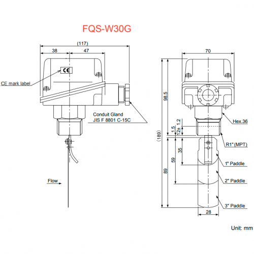Реле протока Danfoss FQS W30G